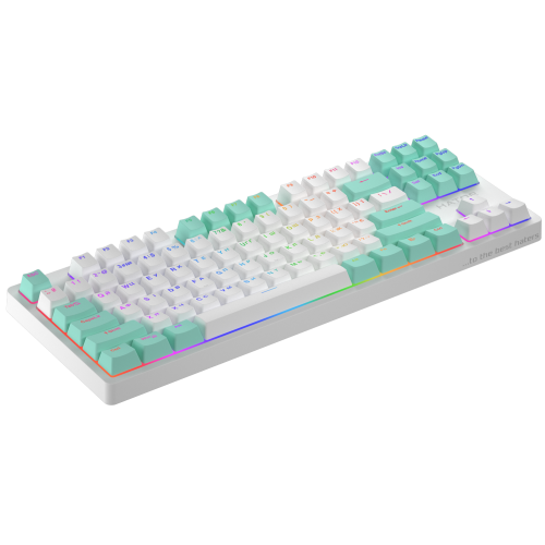 Клавіатура Hator Rockfall 2 Mecha TKL Signature Edition White\/Mint (HTK-521-WWM) - зображення 2