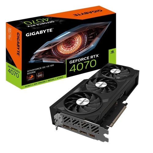 Відеокарта GeForce RTX 4070 12 GDDR6 Gigabyte WINDFORCE OC (GV-N4070WF3OCV2-12GD) - зображення 1