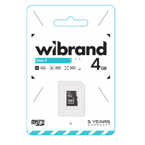 MicroSD 4 Gb Wibrand class 4 - зображення 2