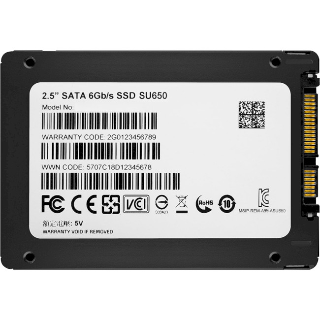 Накопичувач SSD 256GB ADATA Ultimate SU650 (ASU650SS-256GT-R) - зображення 4