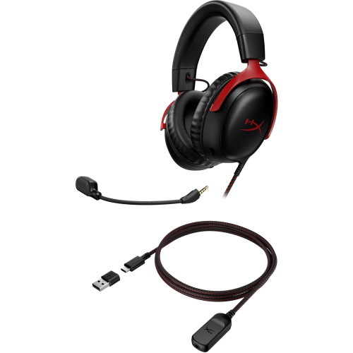 Гарнітура HyperX Cloud III Black-Red (727A9AA) - зображення 6