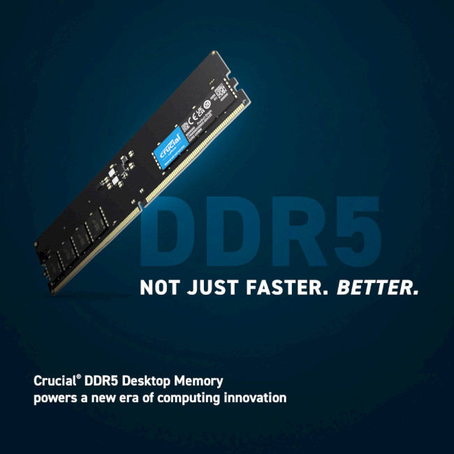 Пам'ять DDR5 RAM_16Gb (1x16Gb) 5600Mhz Crucial (CT16G56C46U5) - зображення 3