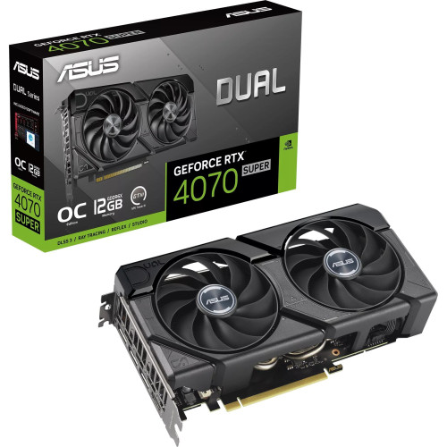 Відеокарта GeForce RTX 4070 SUPER 12 GDDR6X ASUS DUAL EVO OC (DUAL-RTX4070S-O12G-EVO) - зображення 1