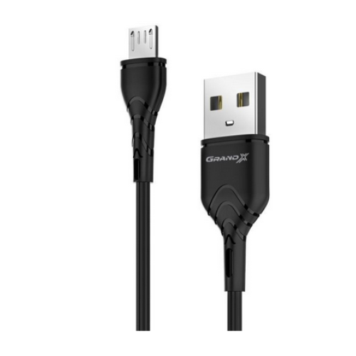 Кабель USB2  АM-microВM 1.0м, 3A, Grand-X - зображення 1