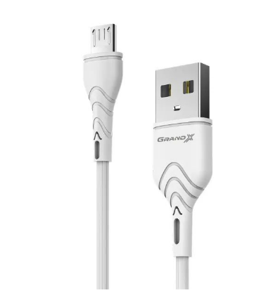 Кабель USB2  АM-microВM 1.0м, 3A, Grand-X - зображення 2