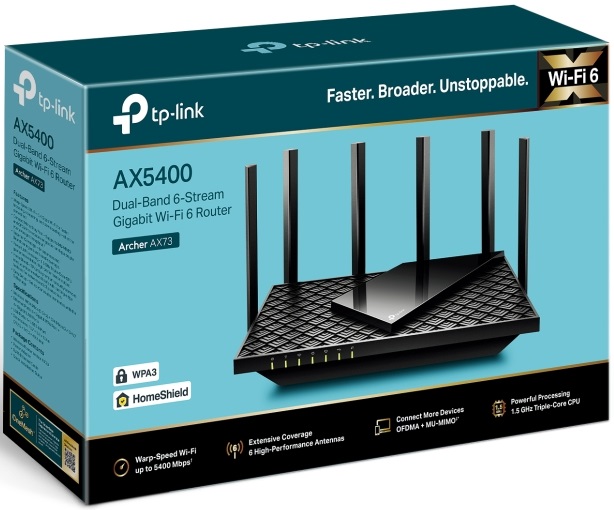 Маршрутизатор WiFi TP-Link Archer AX73 - зображення 4