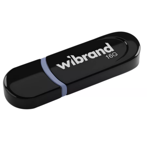 Флеш пам'ять USB 16Gb Wibrand Panther Black USB 2.0 - зображення 1