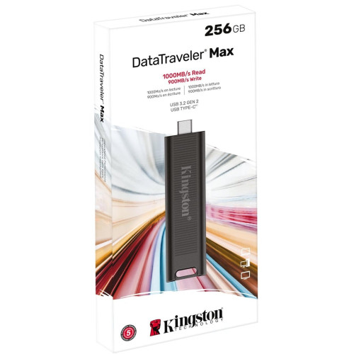 Флеш пам'ять USB 256Gb Kingston DataTraveler Max Black USB3.2 Gen 2 Type-C - зображення 3