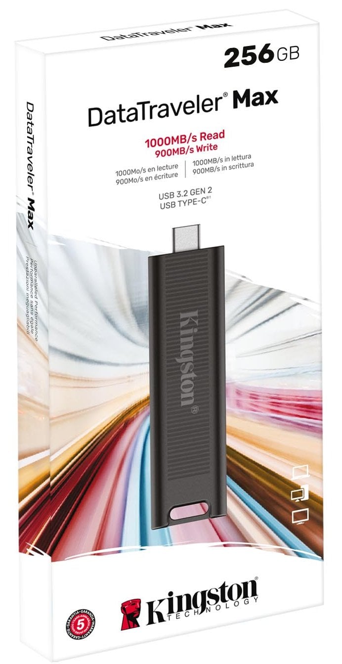 Флеш пам'ять USB 256Gb Kingston DataTraveler Max Black USB3.2 Gen 2 Type-C - зображення 3