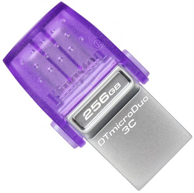 Флеш пам'ять USB 256Gb Kingston DataTraveler microDuo 3C USB3.2 Gen 1 Type-A + Type-C - зображення 2