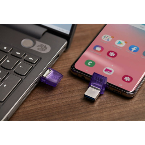 Флеш пам'ять USB 256Gb Kingston DataTraveler microDuo 3C USB3.2 Gen 1 Type-A + Type-C - зображення 7