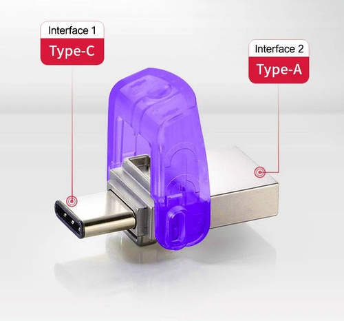 Флеш пам'ять USB 256Gb Kingston DataTraveler microDuo 3C USB3.2 Gen 1 Type-A + Type-C - зображення 5