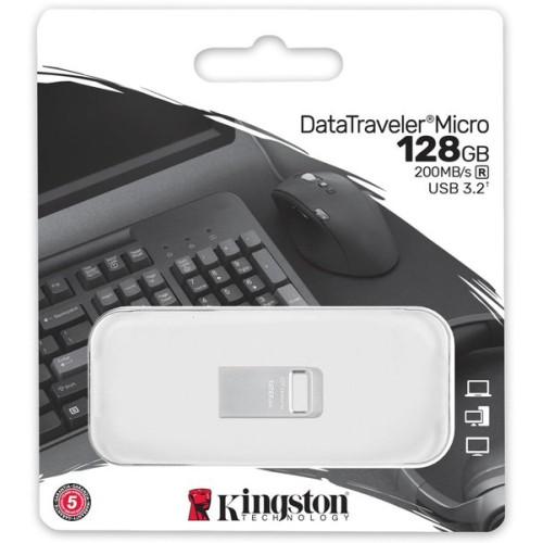 Флеш пам'ять USB 128Gb Kingston DataTraveler Micro USB3.2 Gen 1 - зображення 3