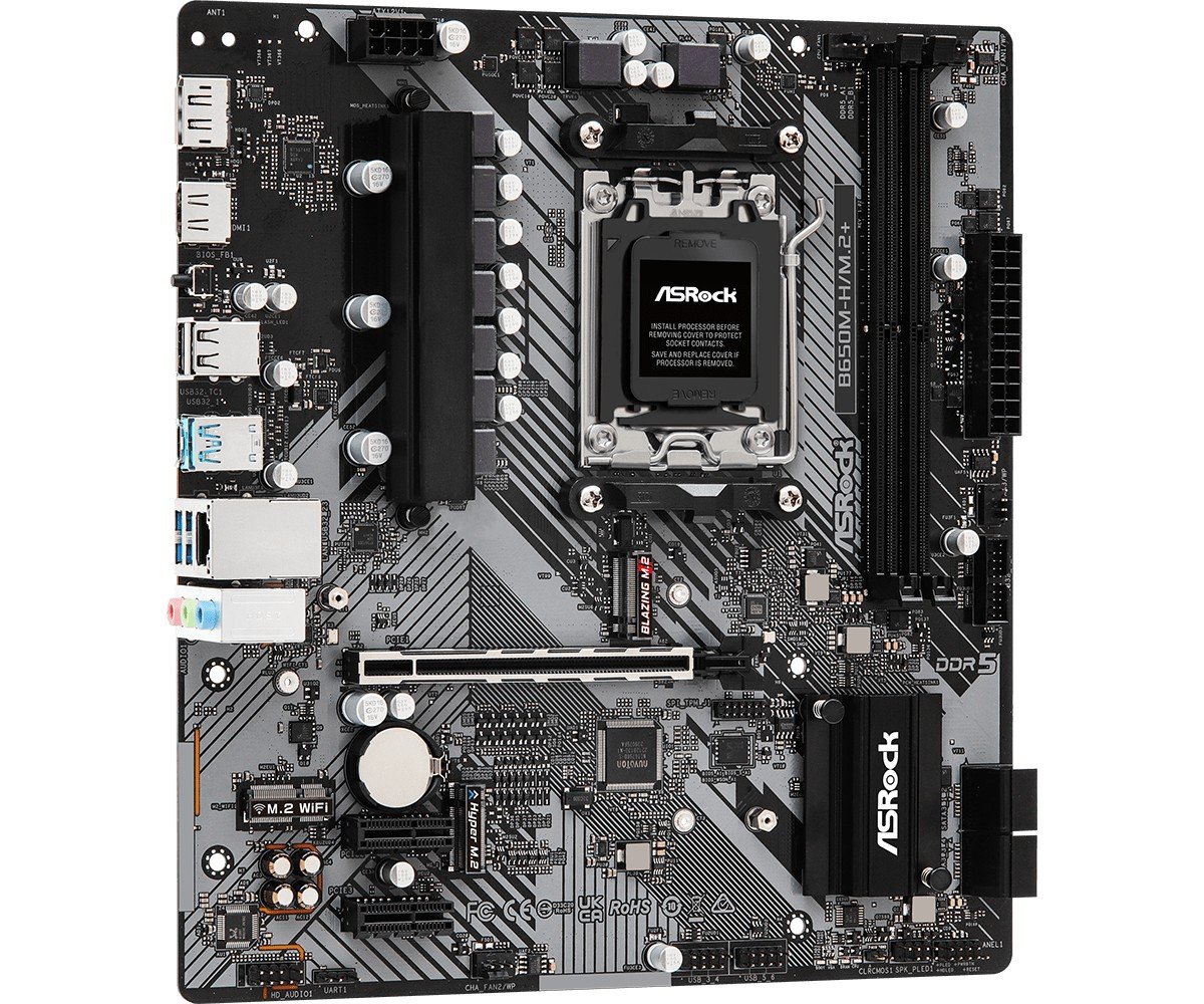 Мат. плата AM5 ASRock B650M-H\/M.2 + - зображення 4