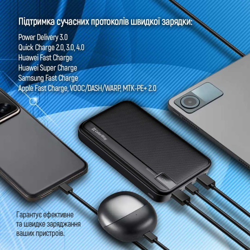 Батарея POWER BANK ColorWay CW-PB200LPA4BK-PD - зображення 9