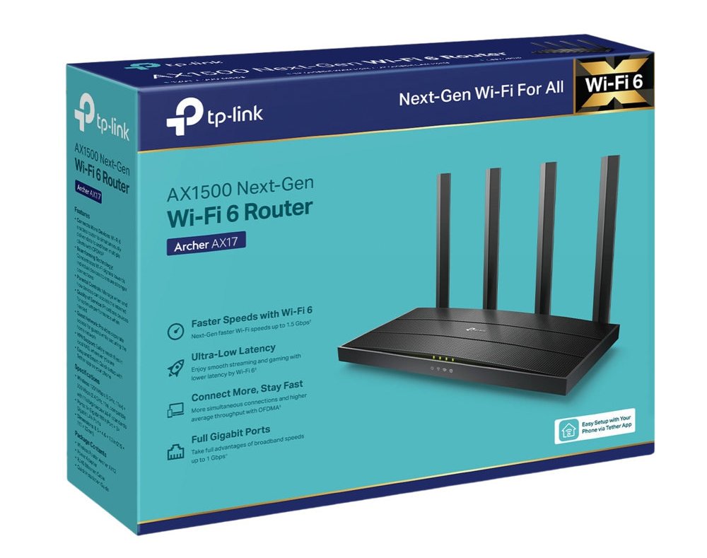 Маршрутизатор WiFi TP-Link Archer AX17 - зображення 4