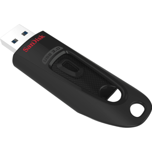 Флеш пам'ять USB 64 Gb SANDISK Ultra Black USB 3.0 - зображення 2