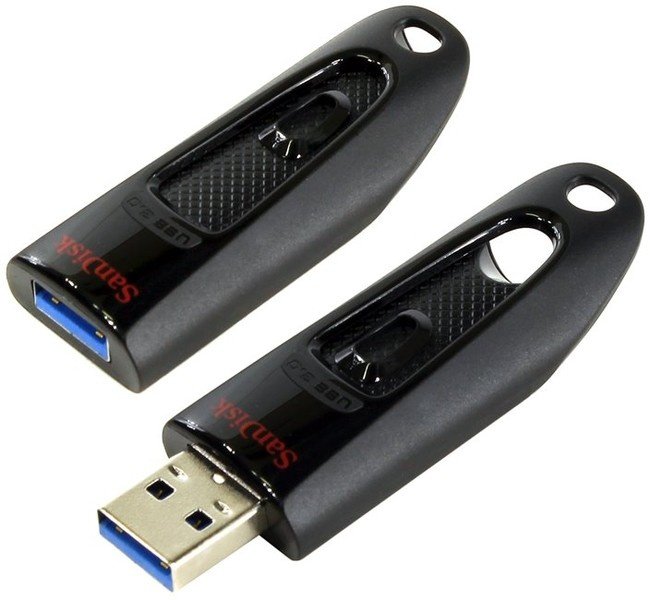 Флеш пам'ять USB 64 Gb SANDISK Ultra Black USB 3.0 - зображення 4