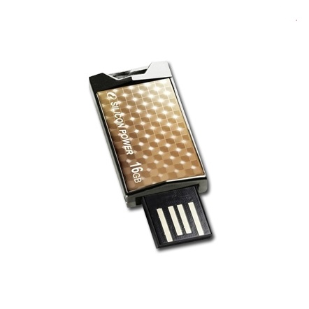 Флеш пам'ять USB 16Gb Silicon Power Touch 851 Gold USB2.0 - зображення 1