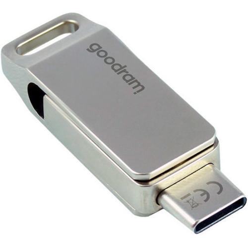 Флеш пам'ять USB 32 Gb Goodram ODA3 Silver USB3.2 Gen 1 Type-A + Type-C - зображення 2