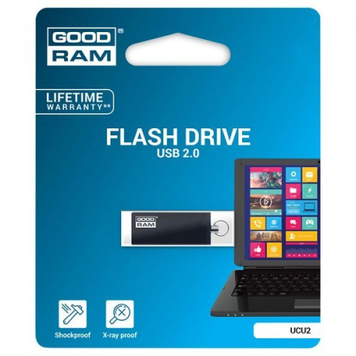 Флеш пам'ять USB 64 Gb Goodram Cube black - зображення 3