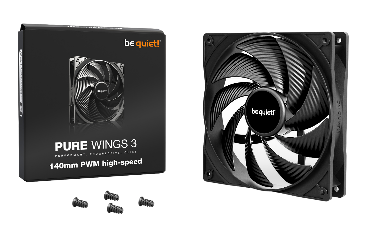 Вентилятор для корпусів 140mm be quiet! Pure Wings 3 PWM High-Speed (BL109) - зображення 4