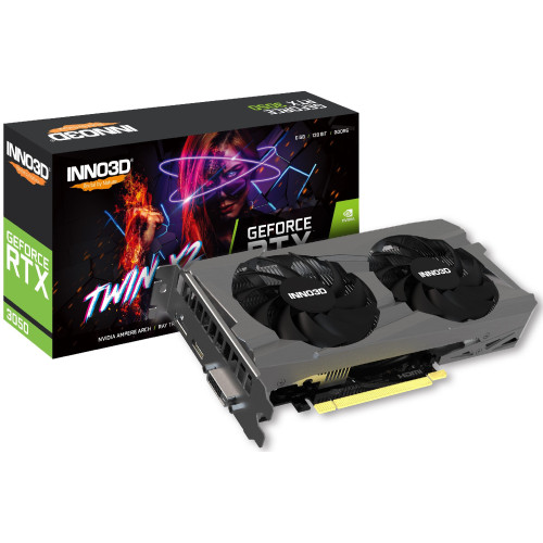 Відеокарта GeForce RTX 3050 6GB GDDR6 Inno3D Twin X2 (N30502-06D6-1711VA60) - зображення 1