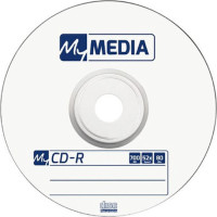 CDR-disk 700Mb MyMedia MATT SILVER Wrap 52X, 1 шт