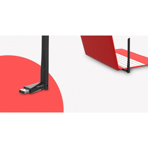 Мережева карта Wireless USB Wi-Fi Mercusys MU6H - зображення 4