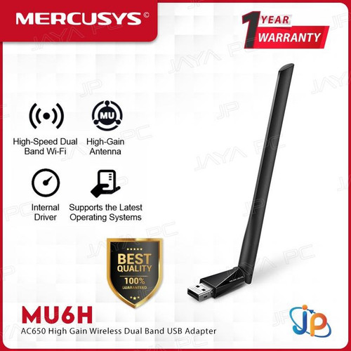 Мережева карта Wireless USB Wi-Fi Mercusys MU6H - зображення 5