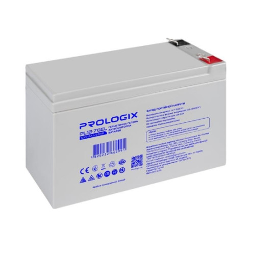 Акумуляторна батарея ProLogix 12 В, 7 Агод, гелева (PL12-7GEL) - зображення 1