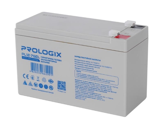 Акумуляторна батарея ProLogix 12 В, 7 Агод, гелева (PL12-7GEL) - зображення 3