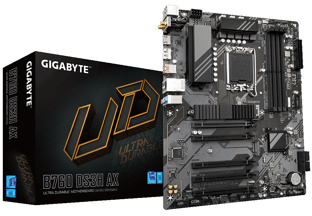 Мат. плата 1700 Gigabyte B760 DS3H AX - зображення 1