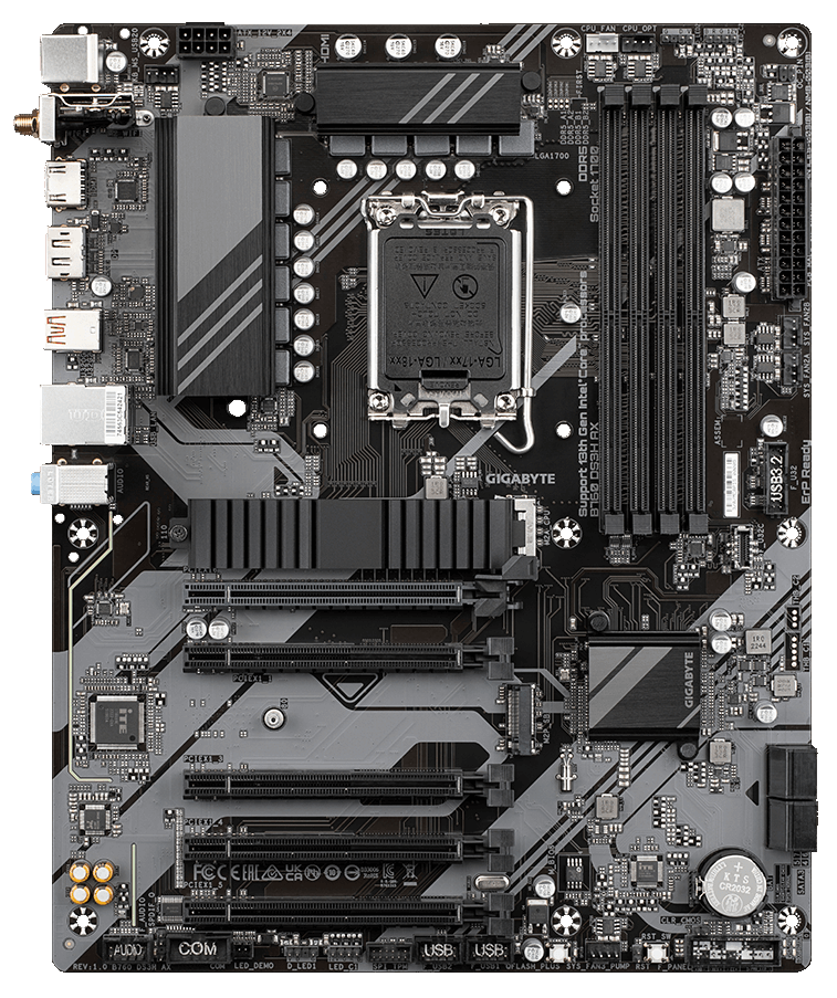 Мат. плата 1700 Gigabyte B760 DS3H AX - зображення 2