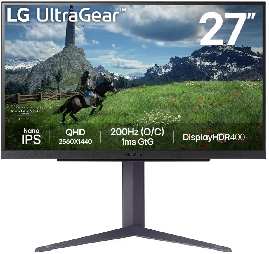 Монітор 27 LG 27GS85Q-B - зображення 1