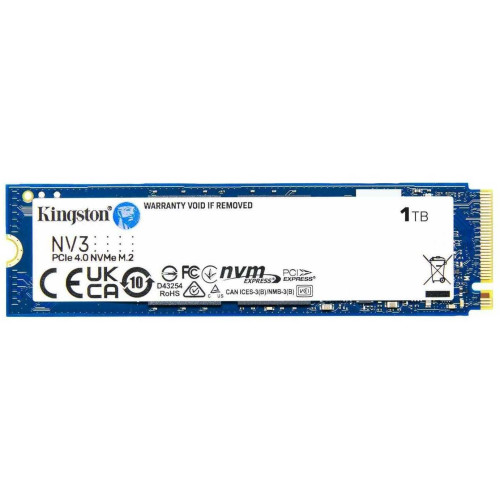 Накопичувач SSD NVMe M.2 1000GB Kingston NV3 (SNV3S\/1000G) - зображення 1