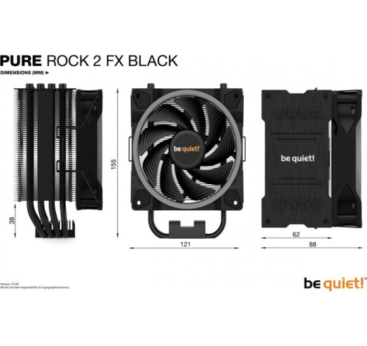 Вентилятор be quiet! Pure Rock 2 FX Black (BK033) - зображення 3