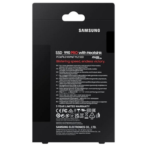 Накопичувач SSD NVMe M.2 2000GB Samsung 990 PRO з радіатором (MZ-V9P2T0CW) - зображення 6