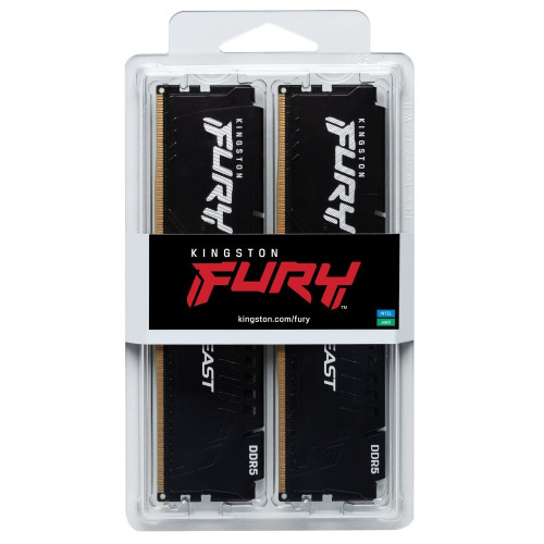 Пам'ять DDR5 RAM_32Gb (2x16Gb) 6000Mhz Kingston Fury Beast Black (KF560C30BBK2-32) - зображення 4