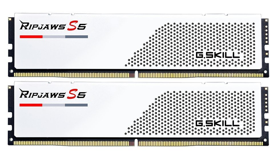 Пам'ять DDR5 RAM_32Gb (2x16Gb) 6400Mhz G.Skill Ripjaws S5 White (F5-6400J3648F16GX2-RS5W) - зображення 1