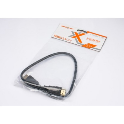 Кабель HDMI to HDMI, 0.5m, v1.4 Maxxter (V-HDMI4-0.5M) - зображення 2