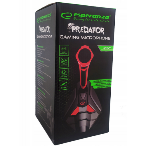 Мікрофон Esperanza Gaming Microphone Predator Red (EGH101) - зображення 4