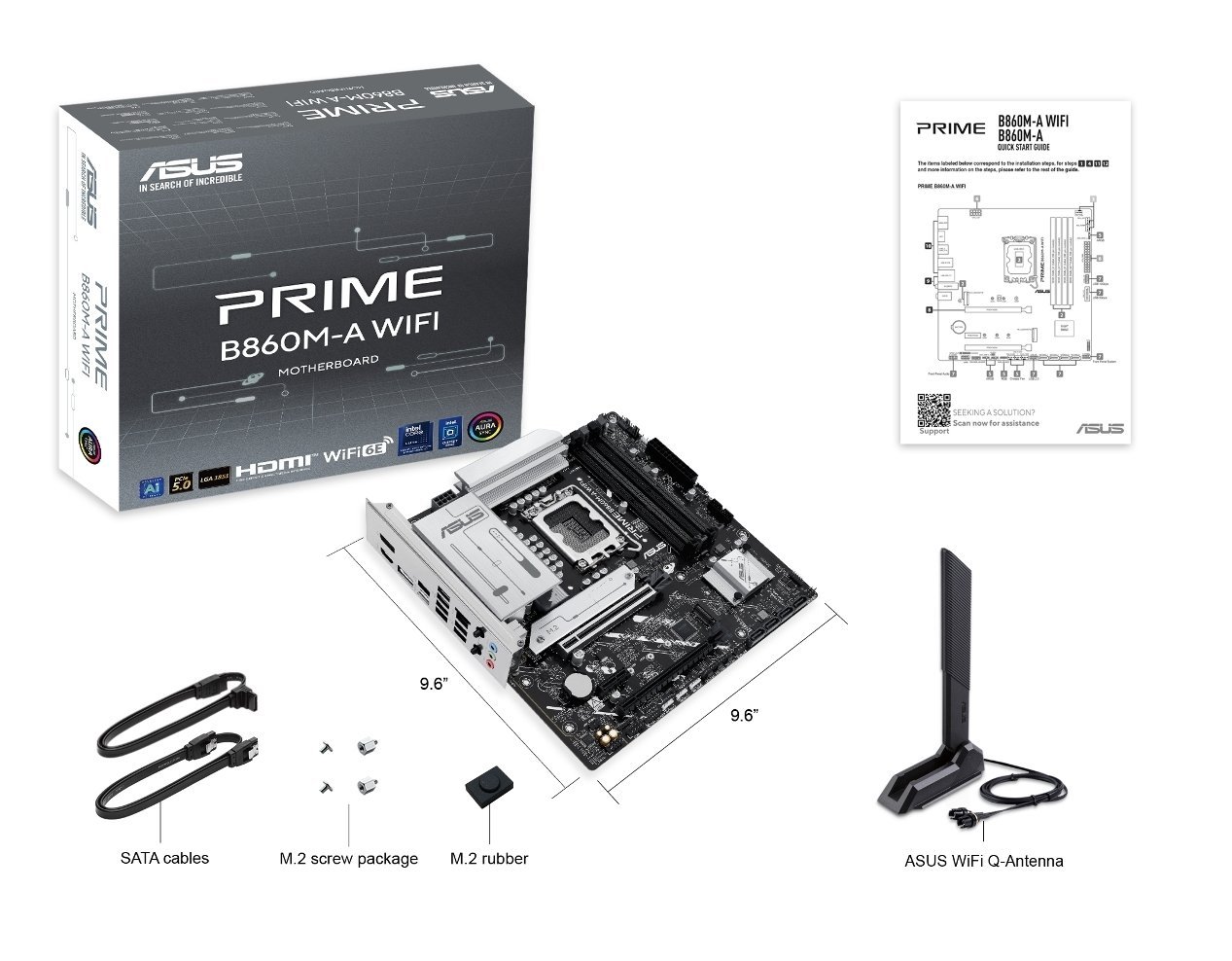 Мат. плата 1851 ASUS PRIME B860M-A WIFI - зображення 8