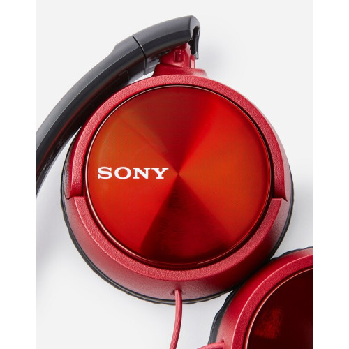 Навушники SONY MDR-ZX310 red-black - зображення 3