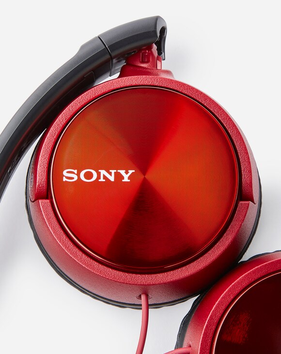 Навушники SONY MDR-ZX310 red-black - зображення 3