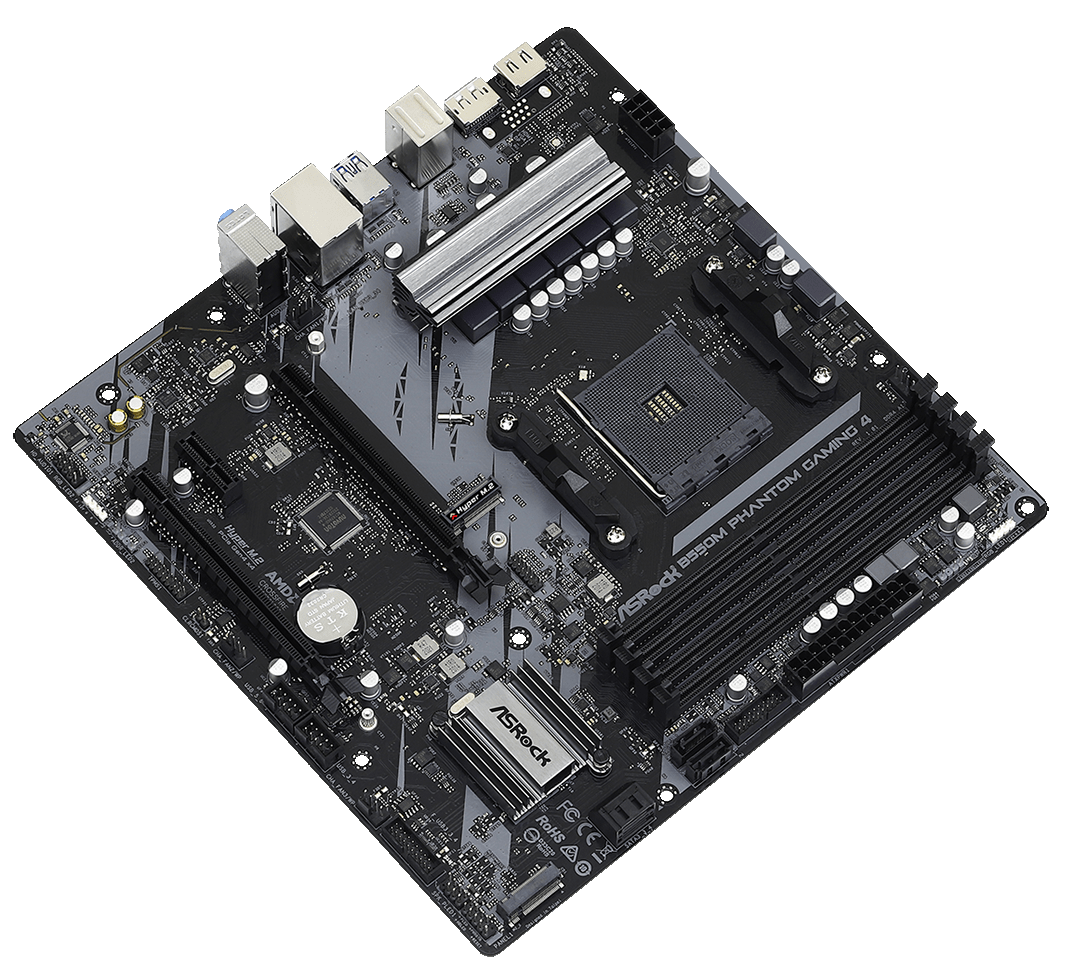 Мат. плата AM4 AsRock B550M PHANTOM GAMING 4 - зображення 4
