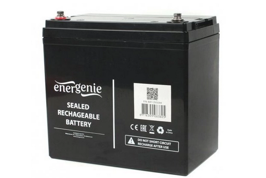 Акумуляторна батарея EnerGenie 12V 55Ah (BAT-12V55AH) - зображення 1