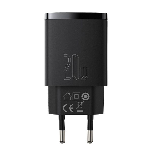 Зарядний пристрій Baseus Compact Quick Charger QC3.0+PD3.0 20W (CCXJ-B01) - зображення 2