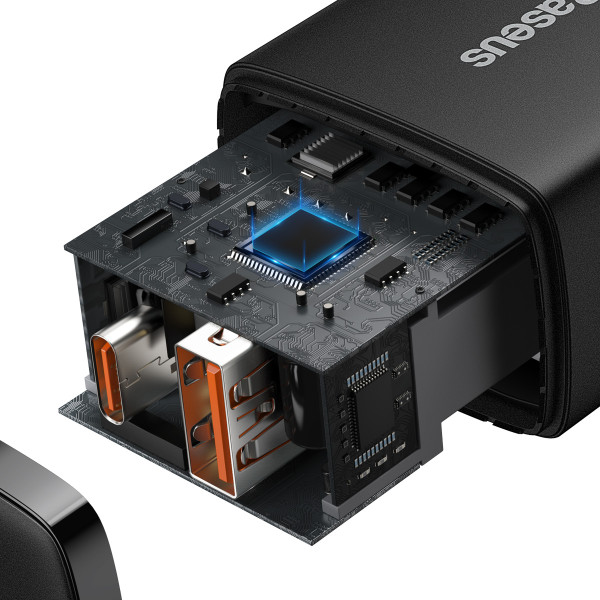 Зарядний пристрій Baseus Compact Quick Charger QC3.0+PD3.0 20W (CCXJ-B01) - зображення 4