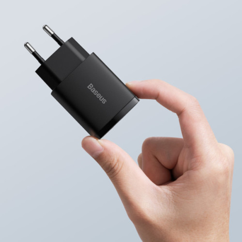 Зарядний пристрій Baseus Compact Quick Charger QC3.0+PD3.0 20W (CCXJ-B01) - зображення 5